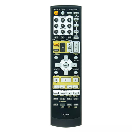 RC-651M Remote Control Replacement for Onkyo AV Receiver RC-647M RC-649M