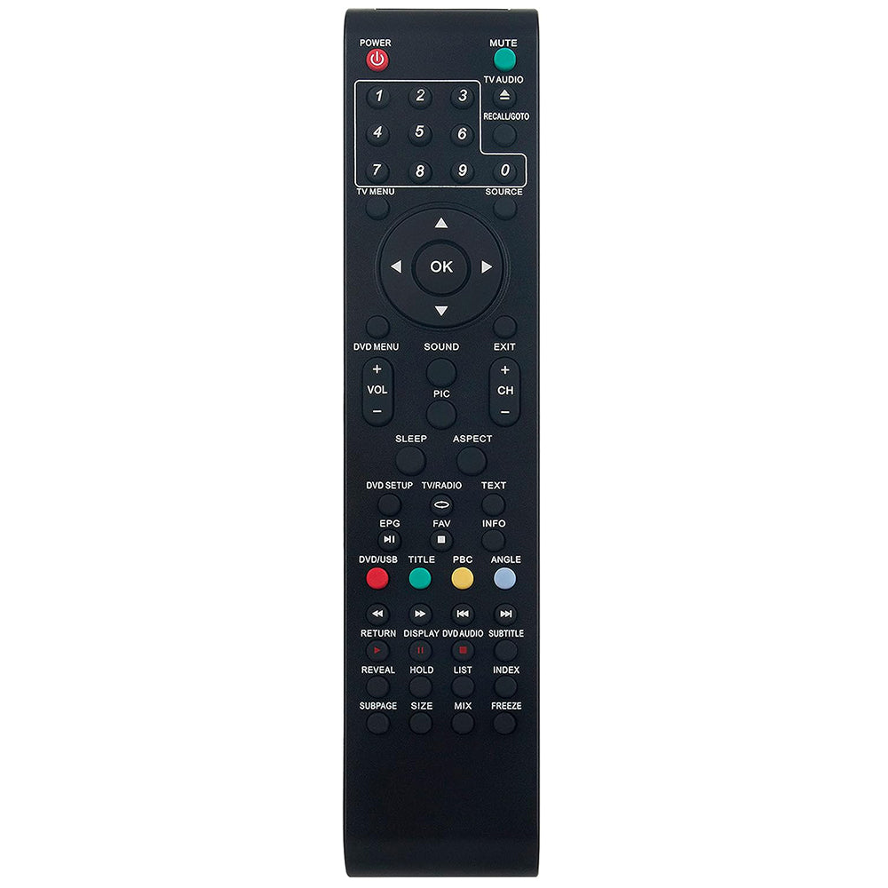 Remote Control Replacement for AWA LCD TV DVD Combo MSDV2611-O3