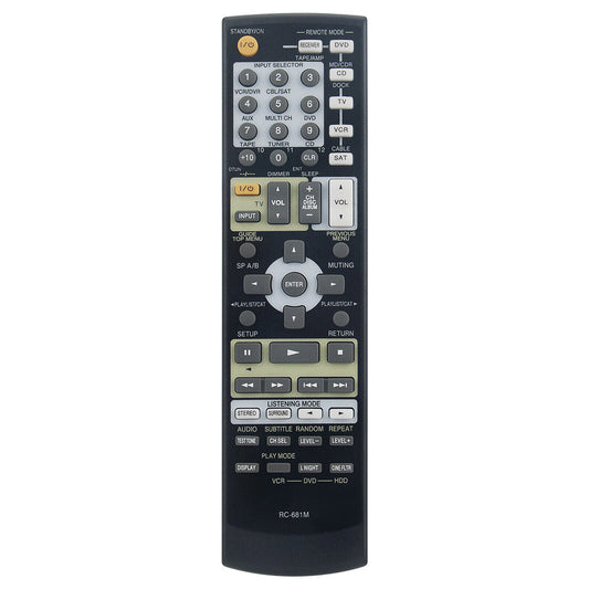 RC-681M Remote Control Replacement for Onkyo HT-CP807 AV Receiver