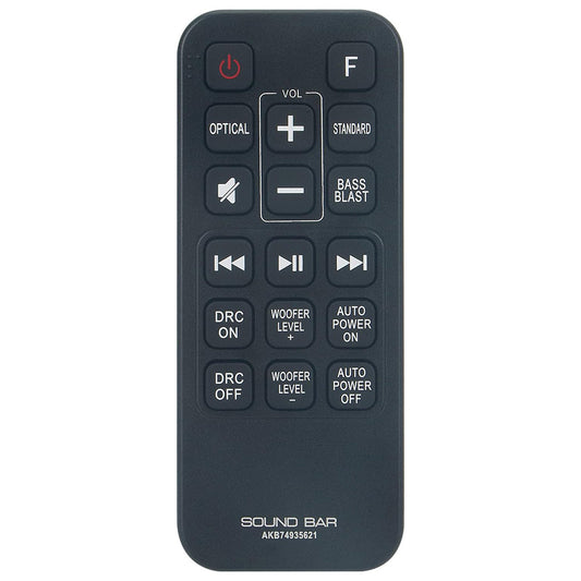 AKB74935621 Remote Control Replacement for LG SoundBar SPJ2BW SJ2