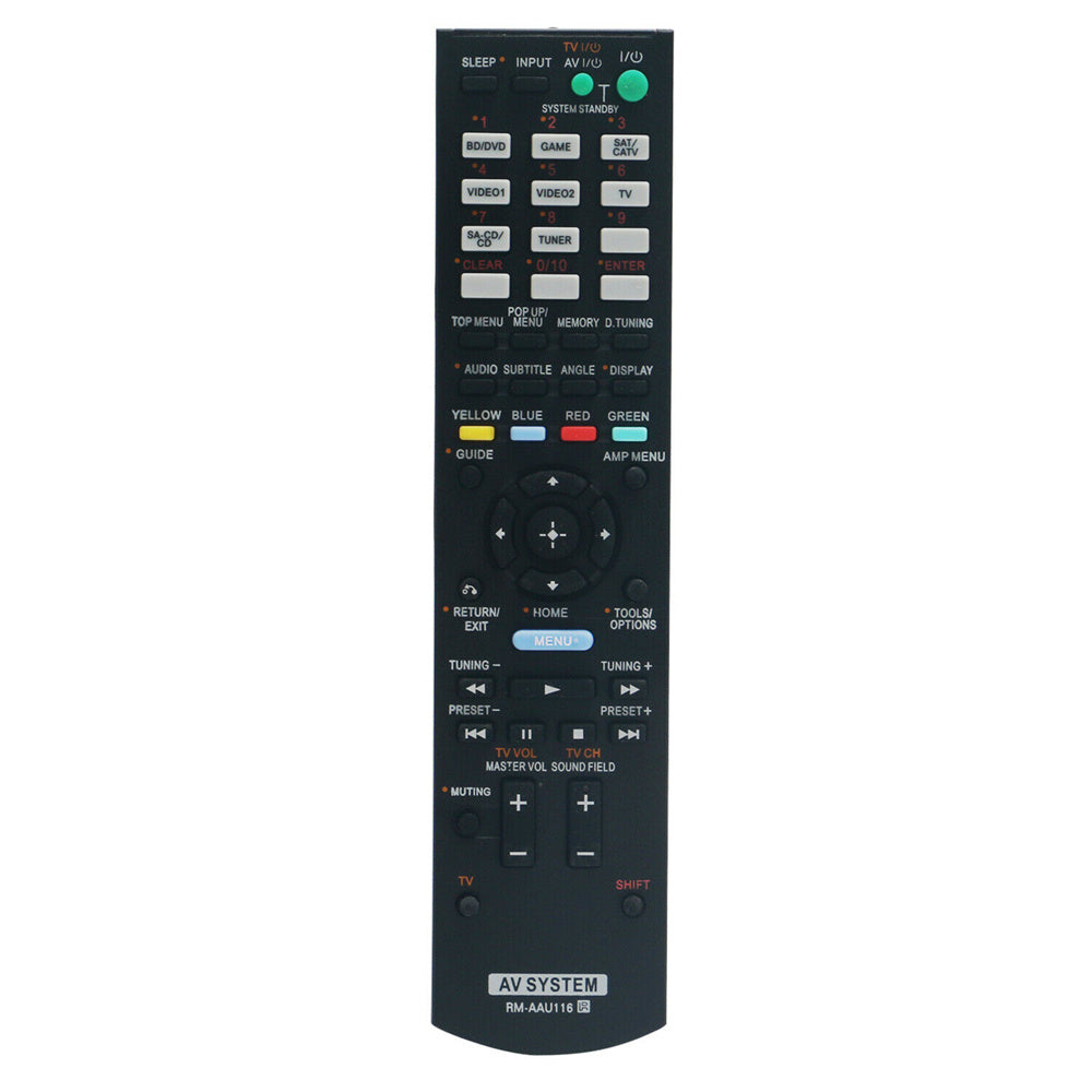 RM-AAU116  Remote Replacement Control for Sony AV Receiver STR-KS470 STR-DH520 HT-DDW3500