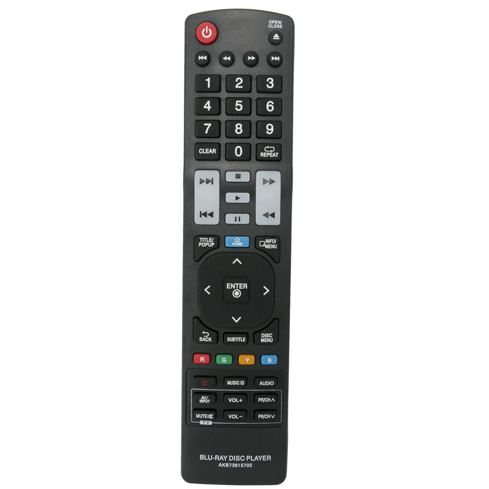 AKB73615702 Replacement Remote for LG BLU-RAY DISC PLAYER BP620