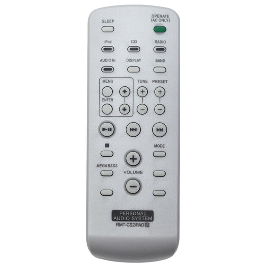 RMT-CS2iPAD Remote Replacement  for Sony Audio System ZS-S2iP ZS-S4iP