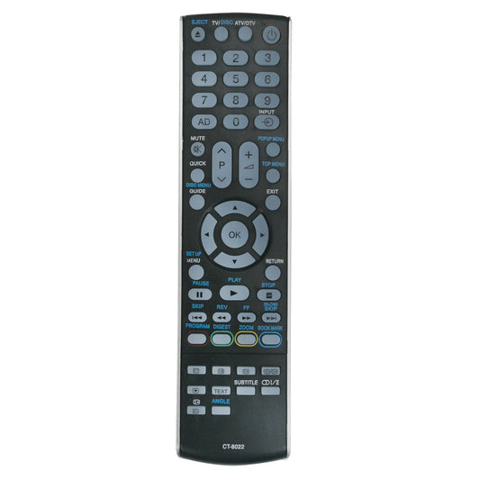 CT-8022  Remote Replacement for Toshiba TV/DVD CT90374 32DB833 42DB833