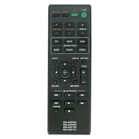 RM-ANP084 Remote Replacement Control for Sony RM-ANP085 RM-ANP109 RM-ANP110 SA-CT260 HT-CT26