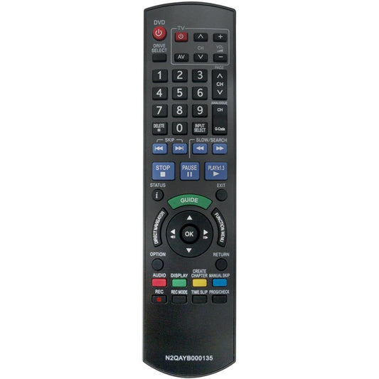 N2QAYB000135 Remote Replacement for Panasonic Digital Video Recorder DMREX77