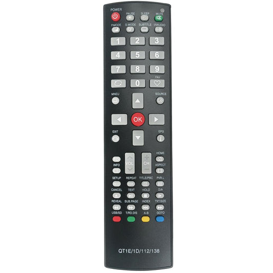 QT1D QT112 QT138 QT1E SPUNIVERSALQT1E Remote Replacement for SONIQ TV