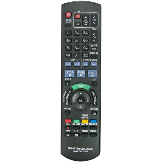 N2QAYB000345 Remote Replacement for Panasonic BLU-RAY Recorder DMR-BW750GL