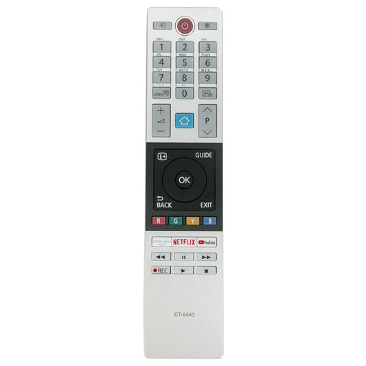 CT-8543 Remote Replacement for Toshiba TV with Prime Video, NetFlix and Youtube Keys