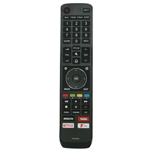 EN3X39H Remote Replacement for Hisense TVs 50'' 55'' 65'' U7A series H50U7AUK H55u7auk